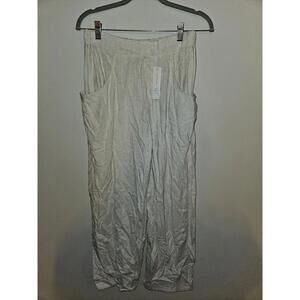 Women's Bluivy Relax Barrel Pants, Size MED in Oatmeal - BNWT